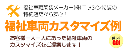 福祉車両カスタマイズ例